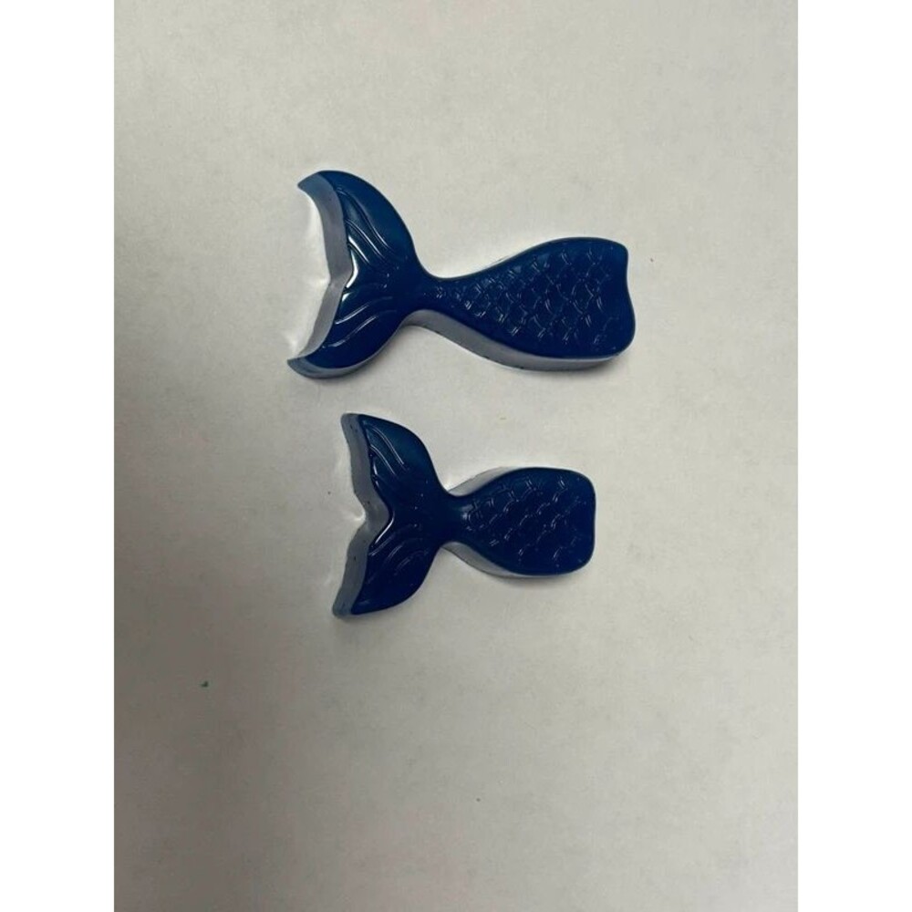 Handmade Resin Mermaid Tail Magnets – Set of 2